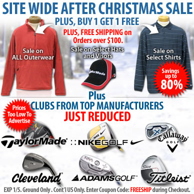 Site Wide After Christmas Sale: Buy 1 Get 1 Free on select outerwear, headwear and shirts. Plus, free shipping on orders over $100.