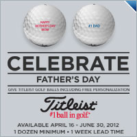Free Personalization on Titleist Golf Balls