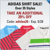 Take an additional 20% off adidas Apparel
