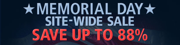 Save up to 88% at the Memorial Day Site-Wide Sale