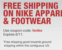 Free Shipping on Nike Apparel and Footwear