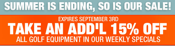 Take An Additional 15% Off in The Weekly Specials