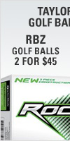 RBZ Golf Balls 2 for $45