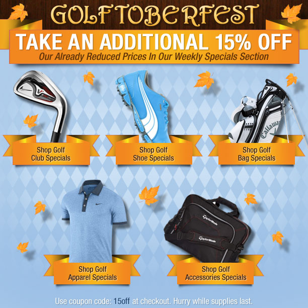 Golftoberfest - Take 15% OFF Select Products