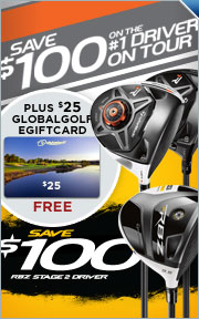 Save $100 on All 2013 TaylorMade Drivers plus $25 GlobalGolf eGiftCard