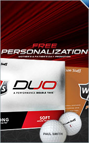 Free Personalization on Select Wilson Golf Ball Dozens